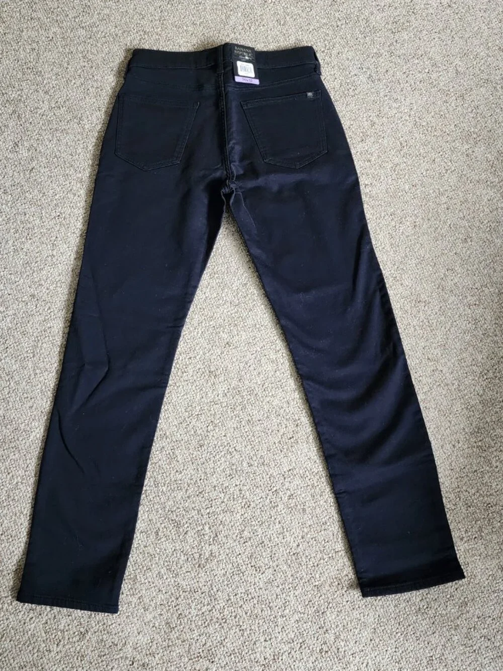 NWT Banana Republic Men's 5 Pocket Black Pants Size 32x30
